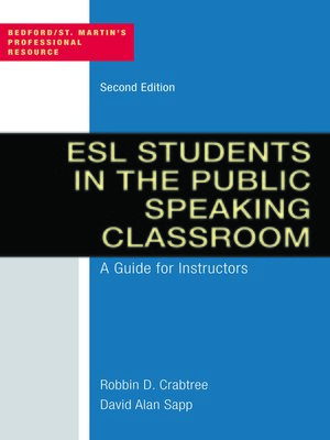 cover image of ESL Students in the Public Speaking Classroom